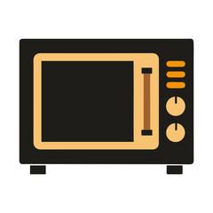  microwave oven vector silhouette illustration design