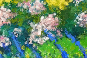 Various oil paintings, flowers, strawberries, landscapes, houses, beautiful and stunning