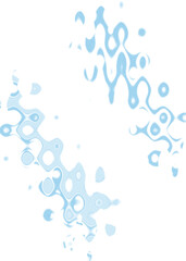 An abstract transparent wavy color blur design element.