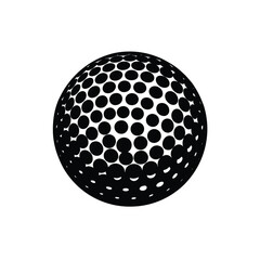 Golf ball vector illustration