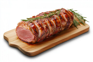 Filet mignon sur une planche en bois