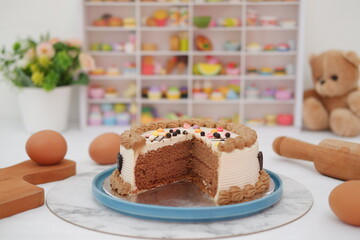 A Slice of Sweetness with Chocolate Cake Delight