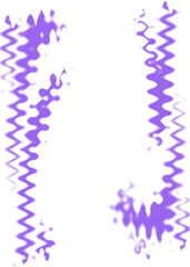 An abstract transparent wavy color blur design element.