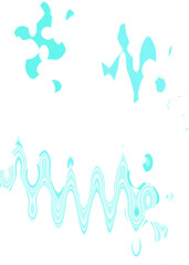 Fototapeta premium An abstract transparent wavy color blur design element.