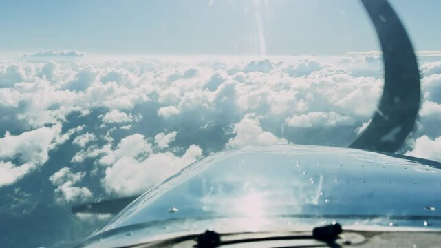 Aerial view of Valles del Tuy from airplane window, Miranda State. Venezuela