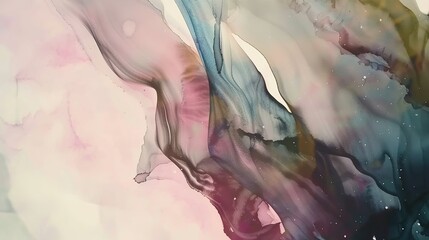 Fototapeta premium Watercolor_Colorful_Abstract_dreamy_Galactic_background