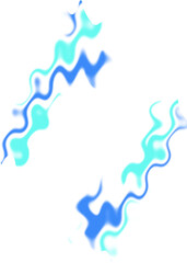 Fototapeta premium An abstract transparent wavy color blur design element.