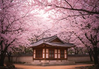 벚꽃 이미지 사쿠라 벚꽃축제 봄 블로섬 한옥 계절꽃 실사