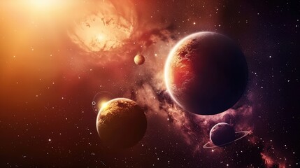 Naklejka premium _Space_background_Freepik_Colorful_Abstract_background