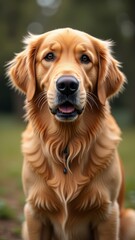 Obraz premium A loyal companion, known for its friendly and outgoing nature