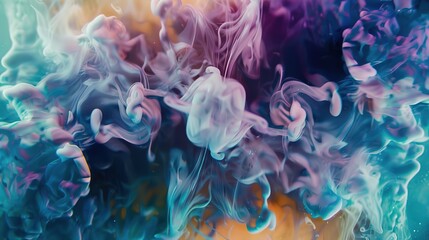 Obraz premium Watercolor_galaxy_Colorful_Abstract_background