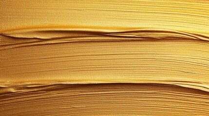 Golden Satin Texture with Beautiful Smooth and Shiny Fabric Layers