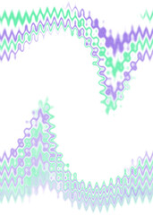 An abstract transparent wavy color blur design element.