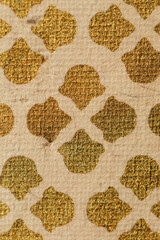 gold pattern on handmade paper