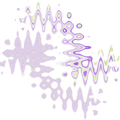 An abstract transparent wavy color blur design element.