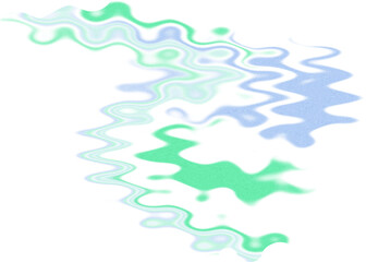 An abstract transparent wavy color blur design element.