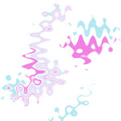 An abstract transparent wavy color blur design element.