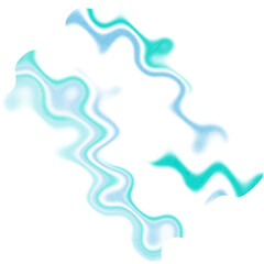 An abstract transparent wavy color blur design element.