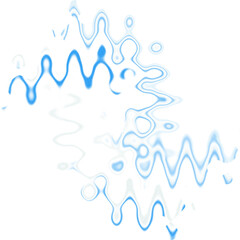 An abstract transparent wavy color blur design element.