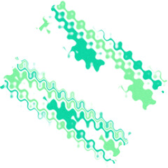 An abstract transparent wavy color blur design element.