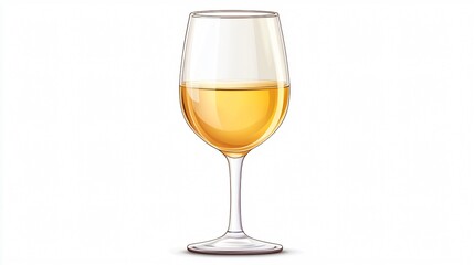 Elegant Wide Angle Centered Composition of Champagne and Wine Glasses