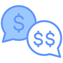 Competitive Price Blue Icon