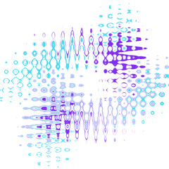 An abstract transparent wavy color blur design element.