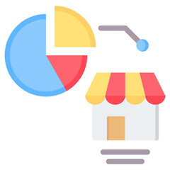 Market Share Flat Icon
