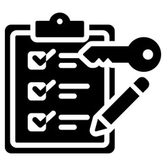 Opportunity Evaluation Glyph Icon