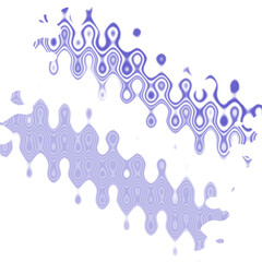 An abstract transparent wavy color blur design element.