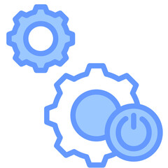 Power Control Blue Icon