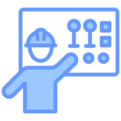 Operator Training Blue Icon
