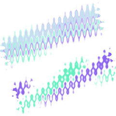 An abstract transparent wavy color blur design element.