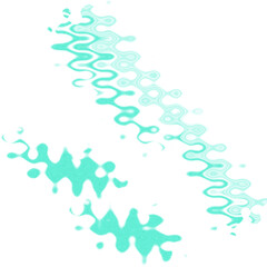 An abstract transparent wavy color blur design element.