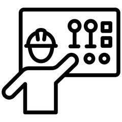 Operator Training Outline Icon
