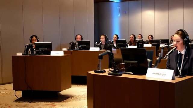Conference Interpreters at Work: Simultaneous Translation in Action