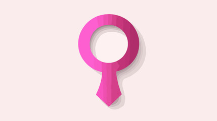 Female Gender Sign Breast Cancer Awareness Wide Angle Image