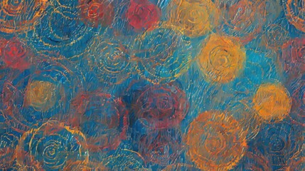 Conceptual hand drawn circle elegant background