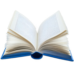 Fototapeta premium Blue hard cover book, transparent background