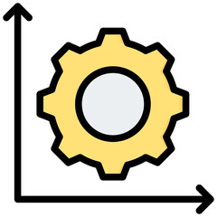 Project Size Outline Color Icon