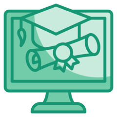 E Learning Icon Element For Design
