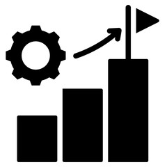 Project Success Glyph Icon