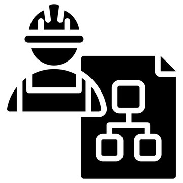 Subcontracting Glyph Icon