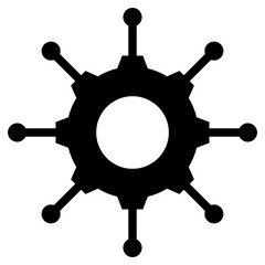 Project Network Glyph Icon