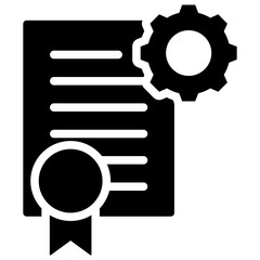 Project Charter Glyph Icon