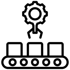 Industrial Product Outline Icon