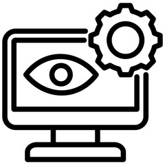Monitoring Software Outline Icon