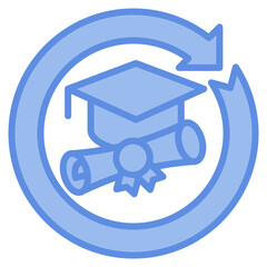 Continuous Learning Icon Element For Design