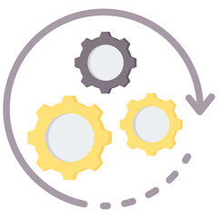 Processing Flat Icon