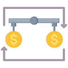Economic Stabilization Flat Icon